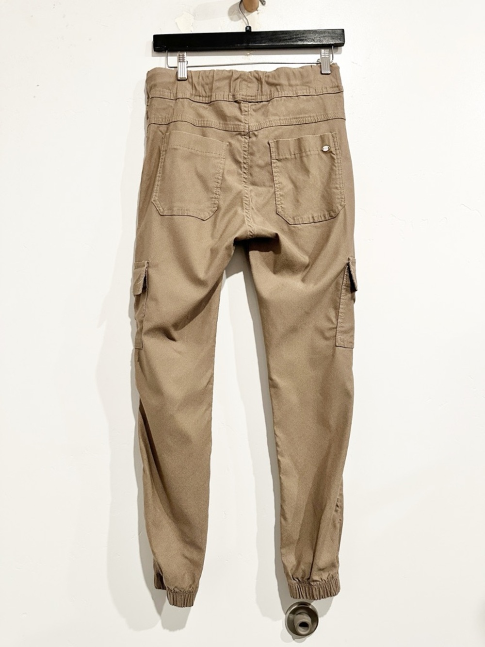 Bevy Flog Gaya Cargo Brown Herringbone Joggers Size 24 - Picture 6 of 11